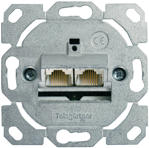 TELEGÄRTNER 100022956 (J00020A0502) Datová zásuvka AMJ45 8/8 K 2xRJ45 Cat. 6A TELEGÄRTNER 100022956 (J00020A0502) Datová zásuvka AMJ45 8/8 K 2xRJ45 Cat. 6A